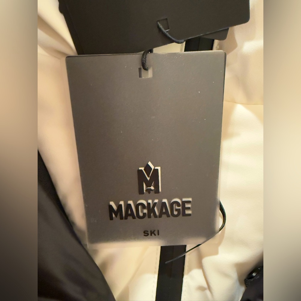 NWTs Mackage Elita-NFZ Down Ski Jacket. Off-White. Sz. XL - Picture 11 of 12